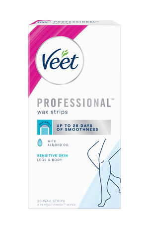 Veet® Wax Strips With Easy Grip™ - Legs & Body – Sensitive Skin