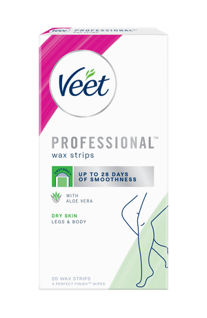 Veet® Wax Strips With Easy Grip™ - Legs & Body – Dry Skin