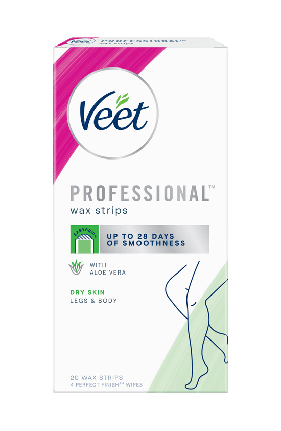 Veet® Wax Strips With Easy Grip™ - Legs & Body – Dry Skin