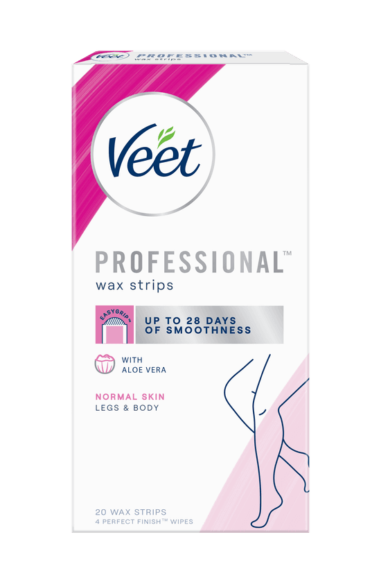 Veet® Wax Strips With Easy Grip™ - Legs & Body – Normal Skin
